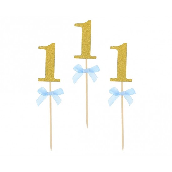 Οδοντογλυφίδες πάρτυ 1st Birthday γαλάζιες (10 τεμ) Οδοντογλυφίδες πάρτυ 1st Birthday γαλάζιες (10 τεμ)