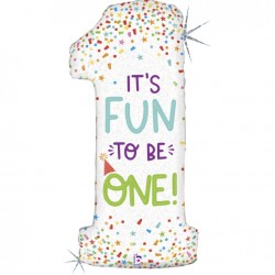 Μπαλόνι Foil Αριθμός 1 Fun to be One 117 εκ