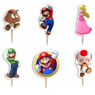 Οδοντογλυφίδες Πάρτυ Super Mario (6 τεμ)