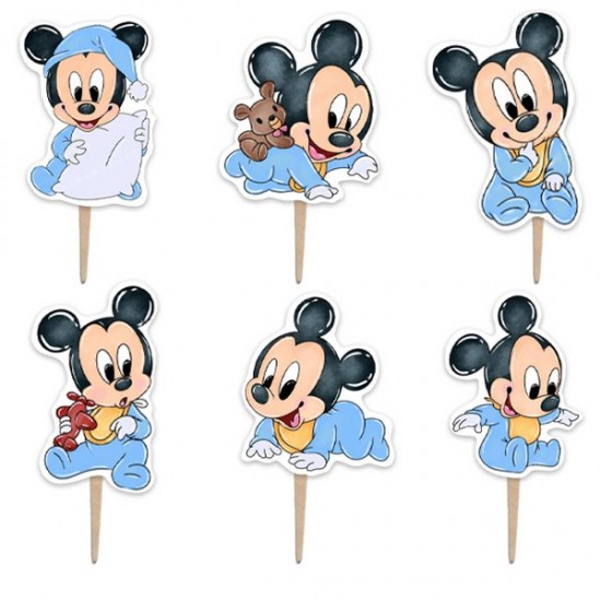 Οδοντογλυφίδες Baby Mickey (6 τεμ) Οδοντογλυφίδες Baby Mickey (6 τεμ)