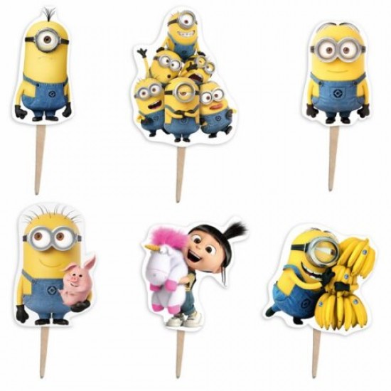 Οδοντογλυφίδες πάρτυ Minions (6 τεμ) Οδοντογλυφίδες πάρτυ Minions (6 τεμ)