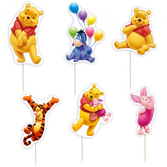 Οδοντογλυφίδες πάρτυ Winnie the Pooh (6 τεμ) Οδοντογλυφίδες πάρτυ Winnie the Pooh (6 τεμ)