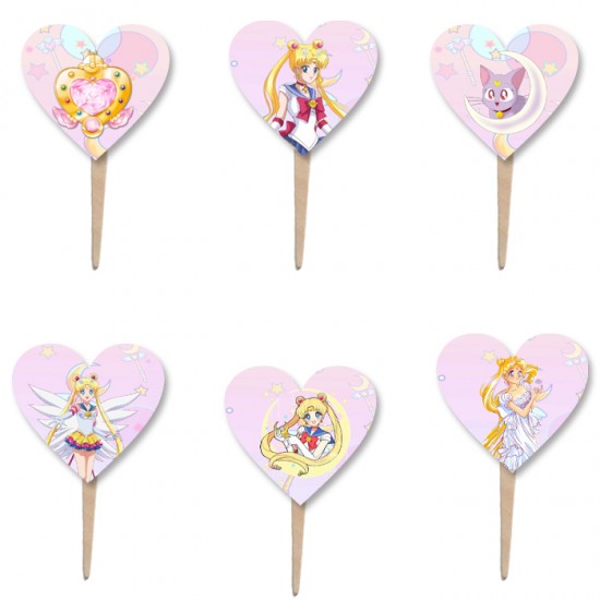 Οδοντογλυφίδες Sailor Moon (6 τεμ) Οδοντογλυφίδες Sailor Moon (6 τεμ)
