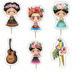 Οδοντογλυφίδες Frida Kahlo (6 τεμ)