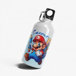 Παιδικό ανοξείδωτο Παγούρι με όνομα – Super Mario στο Σχολείο
