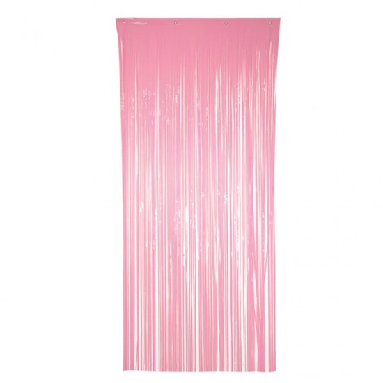 Παστέλ Ροζ Κουρτίνα πάρτυ 200x100cm
