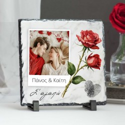 Πέτρινη Κορνίζα για Ζευγάρι – Τριαντάφυλλα