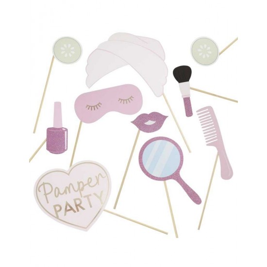 Photobooth Props Ροζ Glitter Και Πάρτυ Περιποίησης Ginger Ray Photobooth Props Ροζ Glitter Και Πάρτυ Περιποίησης Ginger Ray
