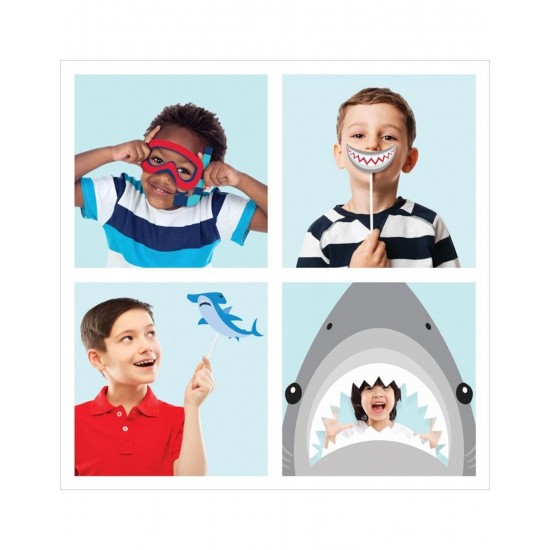Photobooth Props Πάρτυ Με Καρχαρίες (10 τεμάχια)
