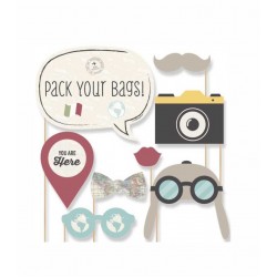Photobooth Kit Ταξίδια (8 τεμ)