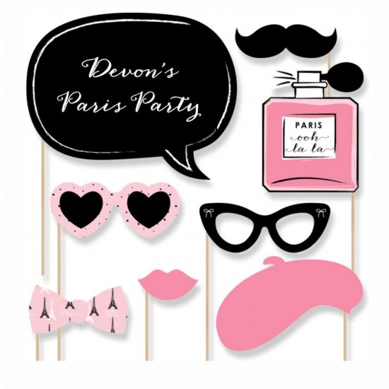 Photobooth Props Παρίσι (8 τεμ) Photobooth Props Παρίσι (8 τεμ)