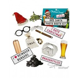 Photobooth Props Bad Santa Amscan (26 Tεμάχια)