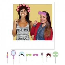 Photobooth Props – Spa Party (8 τεμ)