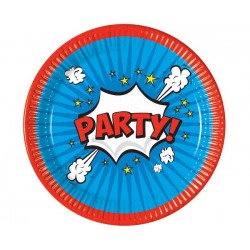 Πιάτα Μεγάλα Boom Party (8 τεμ)