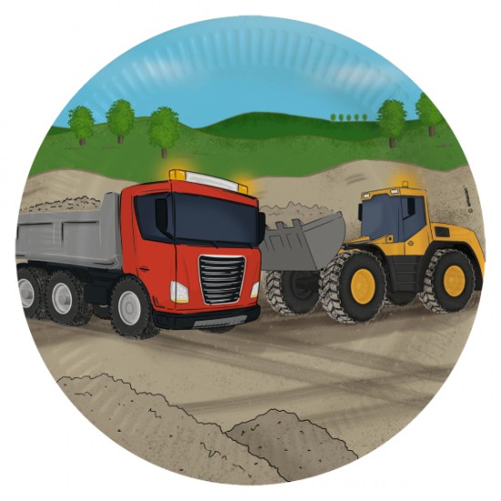 Πιάτα Μεγάλα Construction Party (8 τεμ) Πιάτα Μεγάλα Construction Party (8 τεμ)
