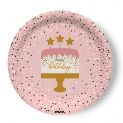 Πιάτα Μεγάλα Rose Confetti (8 τεμ)