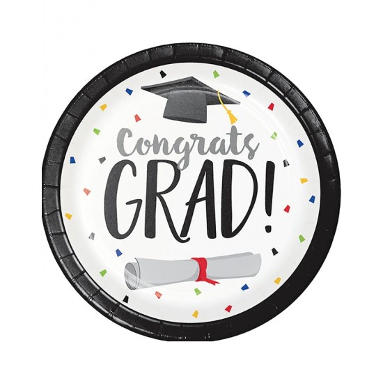 Πιάτα Mεγάλα Graduation Fun Congrats - Creative Converting (8 Tεμάχια) Πιάτα Mεγάλα Graduation Fun Congrats - Creative Converting (8 Tεμάχια)