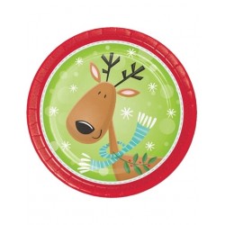 Πιάτα Μικρά "Characters Of Christmas" (8 τεμάχια)