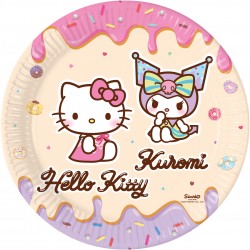 Πιάτα Μεγάλα Hello Kitty & Kuromi (8 τεμ)