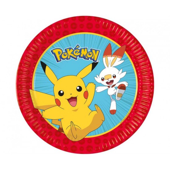 Χάρτινα Πιάτα φαγητού – Pokemon (8 τεμ) Χάρτινα Πιάτα φαγητού – Pokemon (8 τεμ)