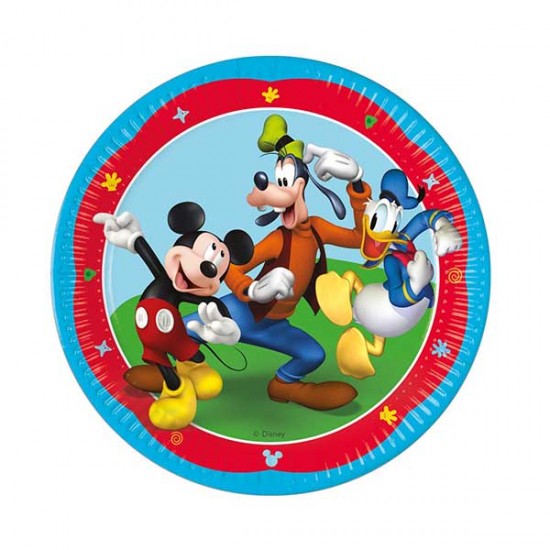 Πιάτα Μεγάλα Mickey Mouse (8 τεμ)
