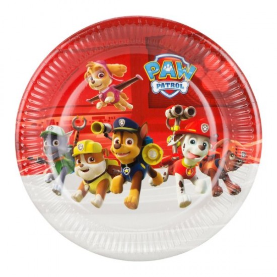 Πιάτα Μεγάλα Paw Patrol – Ready for Action (8 τεμ)
