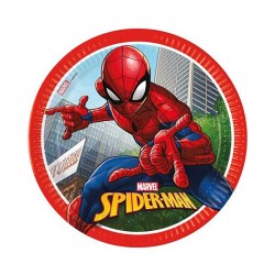 Πιάτα Μεγάλα Spiderman Crime Fighter (8 τεμ)