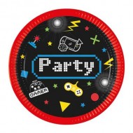 Πιάτα Μεγάλα Gaming Party (8 τεμ)