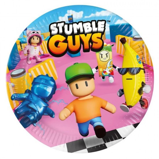 Πιάτα πάρτυ Stumble Guys (8 τεμ)