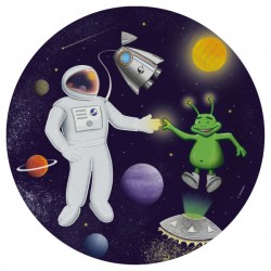 Πιάτα Μεγάλα Space Party (8 τεμ)