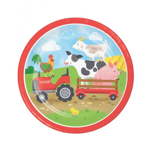 Πιάτα Mικρά Xάρτινα Farm Animals (8 Tεμάχια) Πιάτα Mικρά Xάρτινα Farm Animals (8 Tεμάχια)
