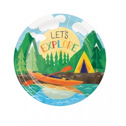 Πιάτα Mικρά Xάρτινα Outdoor Adventure 