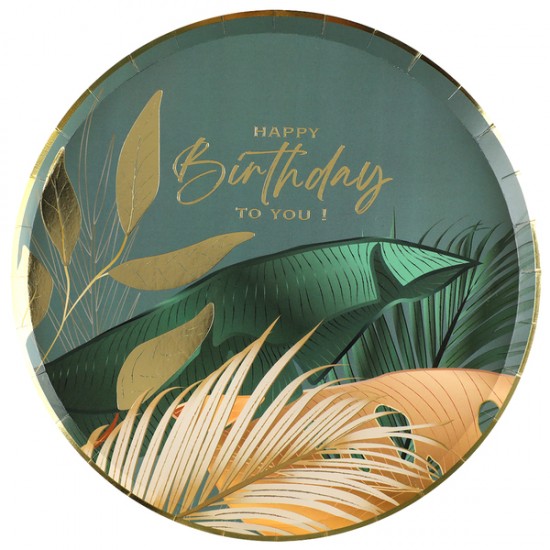Πιάτα Μεγάλα Ζούγκλα ” Happy Birthday to you” (10 τεμ) Πιάτα Μεγάλα Ζούγκλα ” Happy Birthday to you” (10 τεμ)