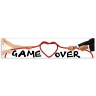 Πινακίδα αυτοκινήτου γάμου “Game Over” 