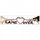 Πινακίδα αυτοκινήτου γάμου “Game Over” Πινακίδα αυτοκινήτου γάμου “Game Over”