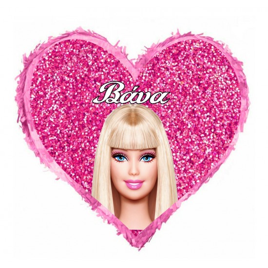 Πινιάτα Καρδιά Barbie Doll Πινιάτα Καρδιά Barbie Doll