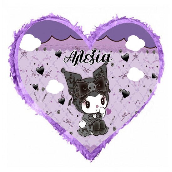 Πινιάτα Καρδιά Kuromi Πινιάτα Καρδιά Kuromi