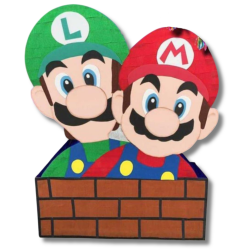 Πινιάτα Χειροποίητη Super Mario & Luigi