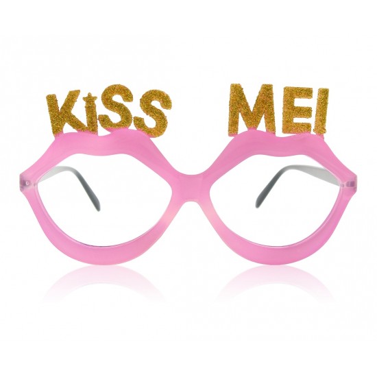 Γυαλιά Πλαστικά Ροζ Kiss me Γυαλιά Πλαστικά Ροζ Kiss me