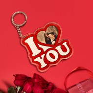 Μπρελόκ με φωτογραφία Plexi – I Love you! 