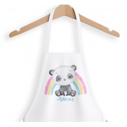 Ποδιά Νονού/Νονάς – Αρκουδάκι Panda Rainbow