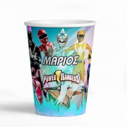 Ποτήρια με όνομα – Power Rangers (6 τεμ)