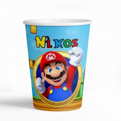 Ποτήρια Με Όνομα Super Mario (6 τεμ)