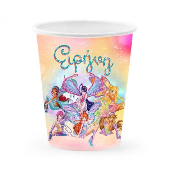 Ποτήρια με όνομα Winx (6 τεμ) Ποτήρια με όνομα Winx (6 τεμ)