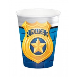 Ποτήρια "Police Party" 266ml  (8 τεμάχια)