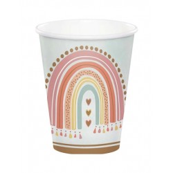 Ποτήρια Boho Rainbow 266ml Creative Converting (8 Tεμάχια)