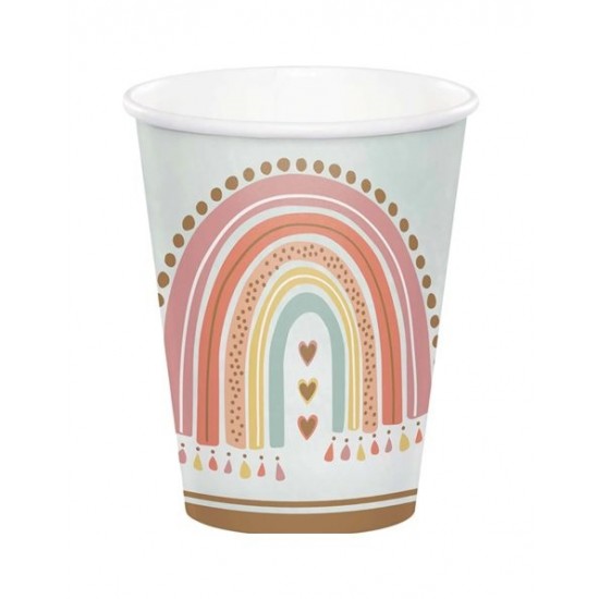 Ποτήρια Boho Rainbow 266ml Creative Converting (8 Tεμάχια) Ποτήρια Boho Rainbow 266ml Creative Converting (8 Tεμάχια)