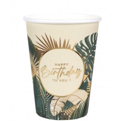 Ποτήρια Ζούγκλα “Happy Birthday To You” (10 τεμ)