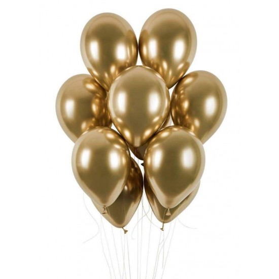 12'' Shiny Χρυσό λάτεξ μπαλόνι