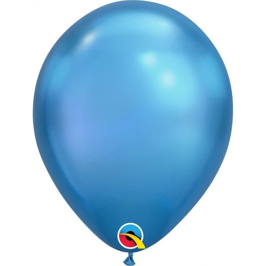 12'' Chrome Μπλε λάτεξ μπαλόνι